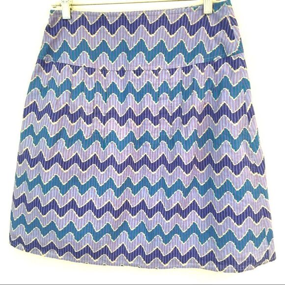 Royal Robbins wave print a-line skirt 4 - Picture 3 of 8